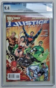 Justice League 1 Lee 1st Printing CGC 9.4 2011 Batman Superman Wonder Woman - Picture 1 of 3