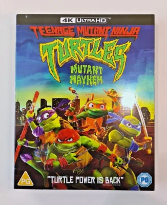4K UHD BLU-RAY  TEENAGE MUTANT NINJA TURTLES MUTANT MAYHEM NEW SEALED UK STOCK - Image 1 of 2