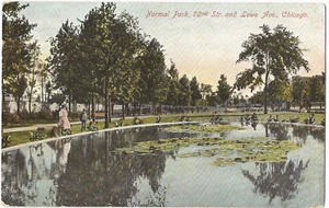 Postcard IL Illinois Chicago  Normal Park 72th St. and Lowe Ave. Posted 1909 - Picture 1 of 2