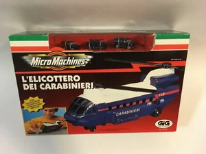 MICRO MACHINES L'ELICOTTERO DEI CARABINIERI GIG GALOOB NUOVO IN SCATOLA NIB - Picture 1 of 6