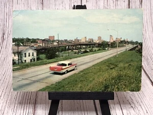 Postal de auto antiguo Shreveport Louisiana Youree Drive Extension Street View - Imagen 1 de 4