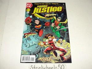 Cómic Young Justice #1 DC 1998 Robin Superboy Impulse Red Tornado Peter David - Imagen 1 de 3