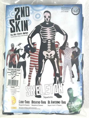 Mono Esqueleto 2da Piel Cuerpo Completo Elastizado Adulto Disfraz Rubí Para Hombre XL Foto 1 de 4