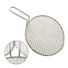 Portable Stainless Steel Round Grid Net Barbecue Net Baking Tray BBQ Grid