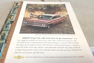 1959 CHEVROLET BELAIR 4 DOOR SEDAN Original Sales Advert - Picture 1 of 1