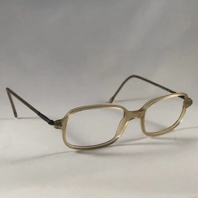 Vintage Giorgio Armani 387 083 Eyeglass Frame Clear Square Retro 51-18-140 Italy - Image 1 of 4