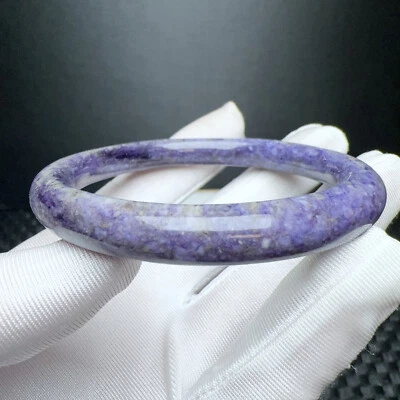Brazalete Brazalete Cristal Piedras Preciosas Cristal Charoite Púrpura Natural 59,2 mm AAA Foto 1 de 4