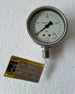 MANÓMETRO NBR 14105-1 0-40 calibre de barras*nuevo* - Imagen 1 de 3