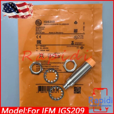 For IFM IGS209 IGKC012-ASKG/M/US-104-DRS/2LED Inductive Proximity Sensor 100mA