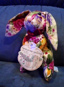 8" Country Cottage Collection 1988 Washable Plush Drummers West Bunny Rabbit NEW - Picture 1 of 4