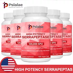 Hochwirksame Serrapeptase 120.000 SPU - Gesundheit der Nebenhöhlen 5 Flasche - Bild 1 von 8