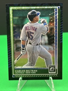 2025 Donruss OPTIC BLACK CIRCLES PRIZM Carlos Beltran #4 MINT 🔥⚾️🔥 Mets - Picture 1 of 6