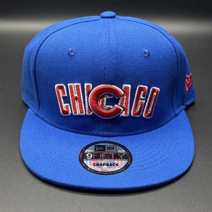 Men's New Era Royal Chicago Cubs Overlap 59FIFTY Fitted Hat - Picture 1 of 6