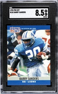 1990 Pro Set #102 Barry Sanders SGC 8.5 NFL Detroit Lions Rookie Card (RC) - Picture 1 of 2