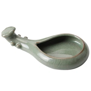 1 Stück Keramik Tintenteller Lautenform Tintenschale Pinsel Stifthalter Kalligraphie Werkzeug - Bild 1 von 12