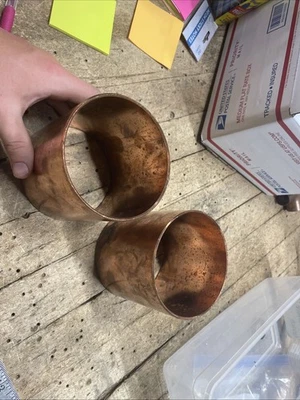 "Acoplamiento deslizante de cobre para sudor de 4"" sin parar (lote de 2)" Foto 1 de 4