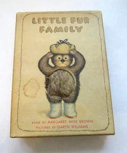 1946 LITTLE FUR FAMILY 1st ED BY MARGARET WISE BROWN - HARPER & BROTHERS PUB. - Foto 1 di 14