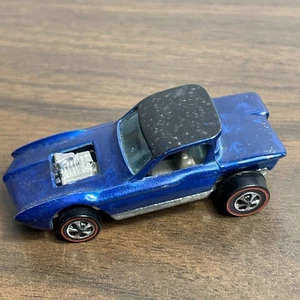 Mattel Hot Wheels 1967 Redline Blue Python Diecast Car Hong Kong - Picture 1 of 8