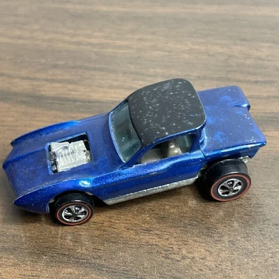 Mattel Hot Wheels 1967 Redline Blue Python Diecast Car Hong Kong - Image 1 of 4