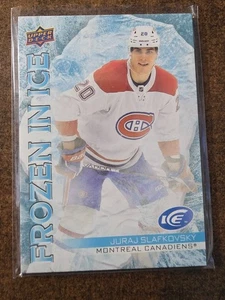 2022-23 Cubierta Superior Juraj Slafkovsky Frozen In Ice Novato Montreal Canadiens - Imagen 1 de 2