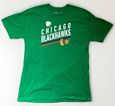 Camiseta Irlandesa Chicago Blackhawks Día de San Patricio • Antigua • XL Para Hombre Foto 1 de 4