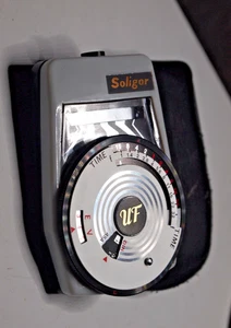 Vintage Soligor UF Exposure Light Meter with Leather Case - Picture 1 of 4