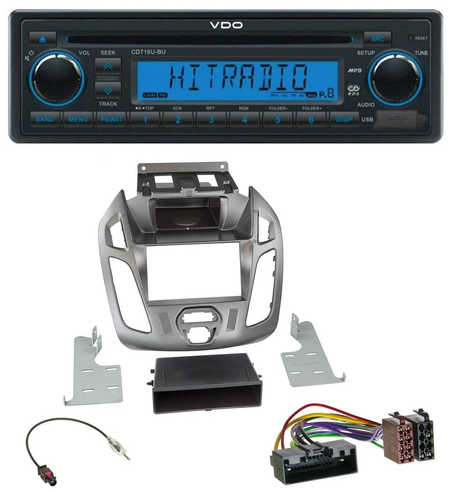 VDO AUX MP3 1DIN CD USB Autoradio für Ford Connect Transit 2012-2018 ohne Displa - Bild 1 von 4