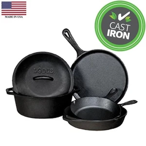 Lodge - Logic Cast Iron 5pc Cookware Set (Made in the U.S.A) - Picture 1 of 4