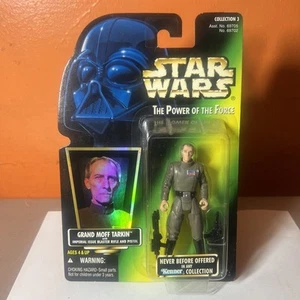 Star Wars Power of the Force Grand Moff Tarkin Action Figure Green Card 1995 NEW - Picture 1 of 3