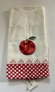 NWT Dish Towel HALLMARK Red Apple 🍎 100% Cotton Kitchen Tea Towel - Picture 1 of 9