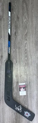 CONNOR HELLEBUYCK SIGNED AUTOGRAPHED WINNIPEG JETS GOALIE STICK VEZINA JSA COA! - Image 1 of 3