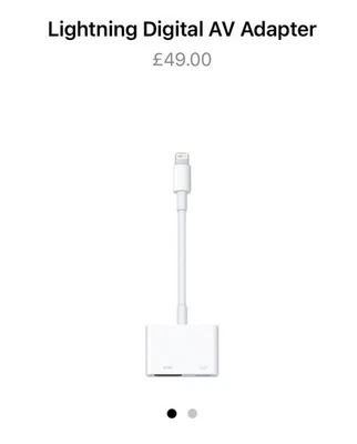 Adattatore AV digitale ORIGINALE Apple Lightning prezzo consigliato £49 - Immagine 1 di 4