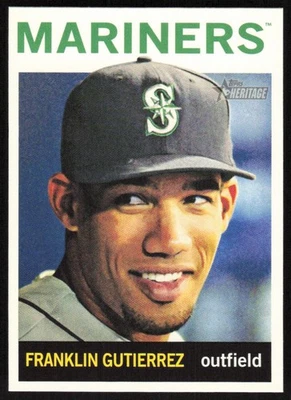 2013 Topps Heritage #184 Franklin Gutierrez - Image 1 of 2