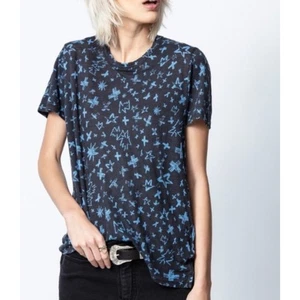 Zadig & Voltaire Aria 100% Leinen Kurzarm T-Shirt Damen Small - Bild 1 von 9