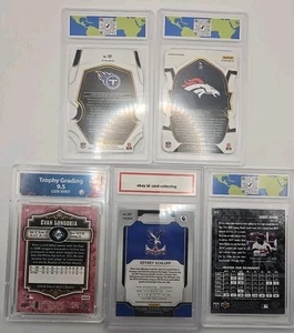 Lot of 5 Graded Sports Cards – GEM MINT NFL RC, MLB, Soccer | Barry Bonds,... - Picture 1 of 7