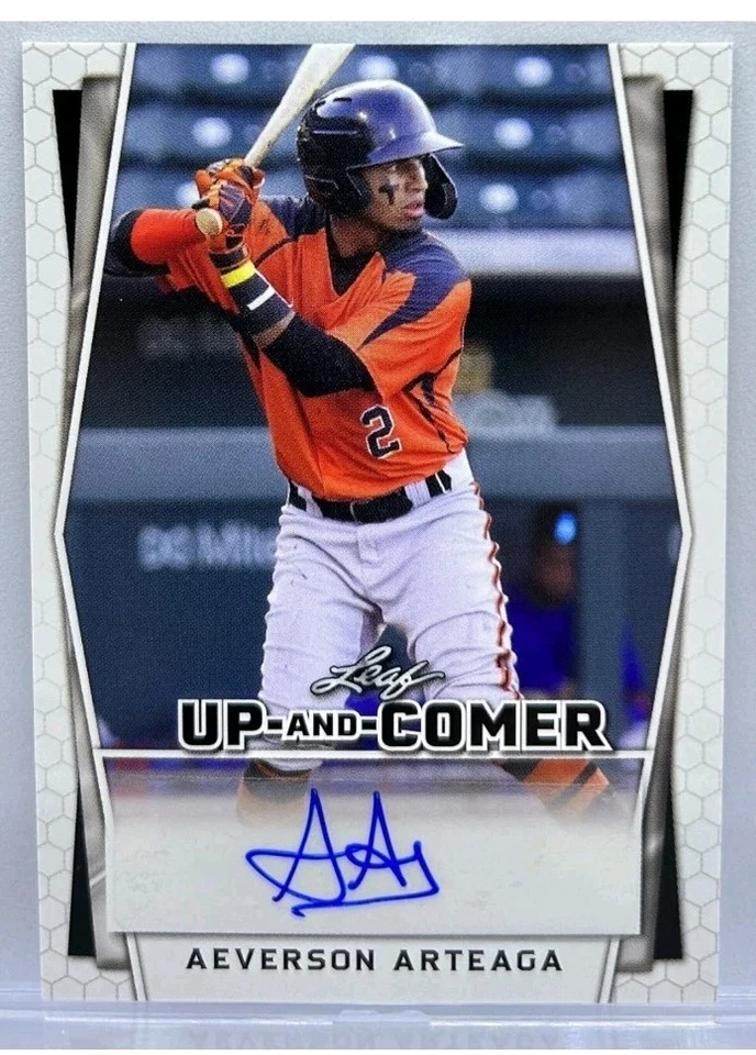Aeverson Arteaga 2022 Leaf Up and Comer AUTO San Francisco Giants XRC Venezuela - Image 1 of 1