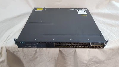 Cisco WS-C3750X-24T-S V06 24 Port Gigabit Ethernet Switch with Rackmount Ears ON - Image 1 of 4