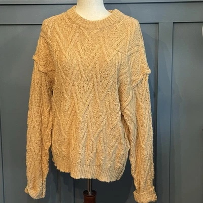 Suéter de Pescador Frankie Cableknit FREE PEOPLE Para Mujer Pequeño Tostado Grueso Foto 1 de 4