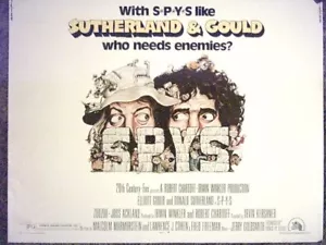 SPYS 1974 ORIGINAL HALF SHEET GOULD, SUTHERLAND - Picture 1 of 1