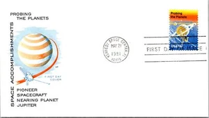 May 21 1981 FDC - Pioneer Spacecraft Planet Jupiter - Kennedy Space Ctr - F33545 - Picture 1 of 2