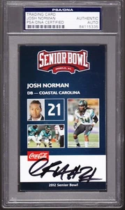 Josh Norman Rookie AUTO 2012 Senior Bowl PSA/DNA - Picture 1 of 1