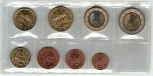 Allemagne 2011 lot de 8 pièces en euros non circulées marque comme neuf F