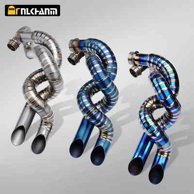 Titanium Full Exhaust System for Bobber Motorcycles (2014-2025) - Lightweight Foto 1 de 4