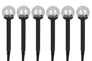 Solar-Gartenleuchte LED Farbwechsler 6er-Set Solarleuchte Gartenlampe Dekolampe - Bild 1 von 4