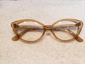 Illesteva Eyeglass frames Bordeaux C.1 Transparent  Brown 52 16 145 New - Picture 1 of 3