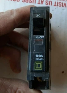 QO120 Square D 1 pole 20 amp 120 V Circuit Breaker - Picture 1 of 6