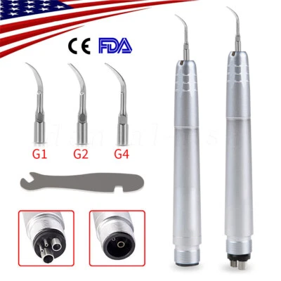 Dental NSK Style Ultrasonic Air Scaler Handpiece Super Sonic 2/4 Holes With Tips
