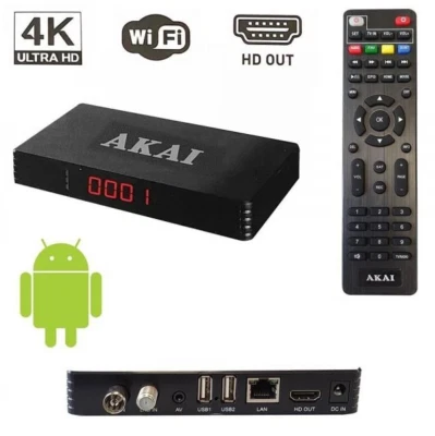 Android Smart Box DVB-T2/S2 AKDVBTBOX 4k - Immagine 1 di 4