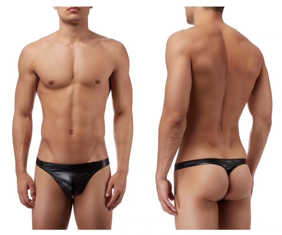 Male Power 440003 Liquid Onyx Classic Thong Color Black - Image 1 of 4