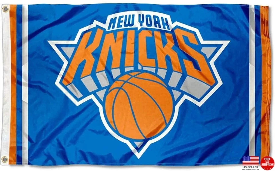Knicks 3X5 Man Cave Flag New York Banner American Basketball USA Shipping 3 x 5 - Image 1 of 4